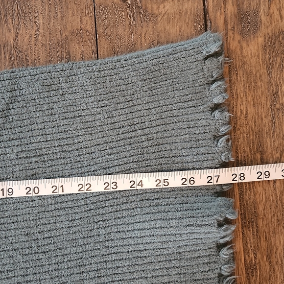 Vivian Teal Blue One Size Flowy Sweater - Picture 9 of 9